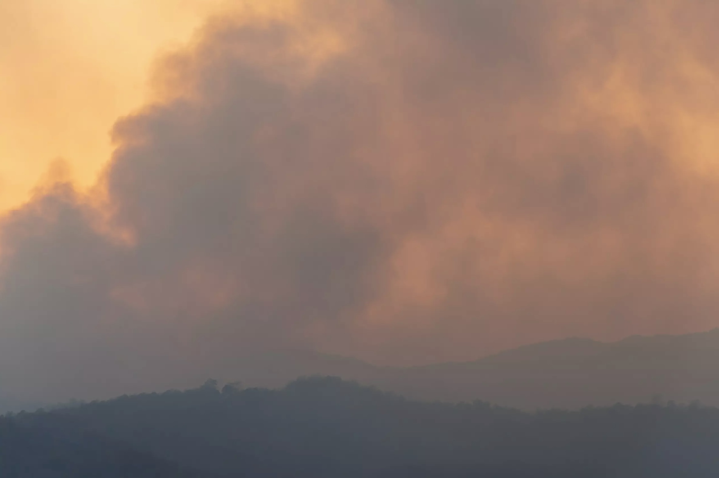 Smoky sky over Chiang Mai